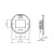 Lampa do basenu 28/4er POWER LED 3.0 (6000 K) Ø 270 mm BRĄZ